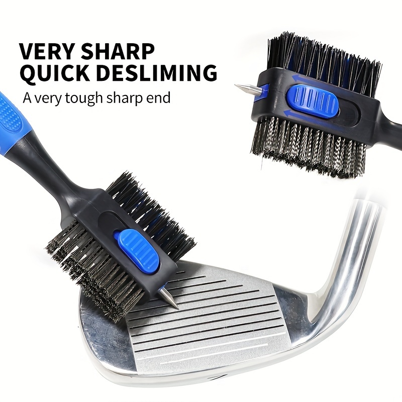 Golf Equipment For Sale - Sikat Pembersih Klub Golf Dua Sisi,
