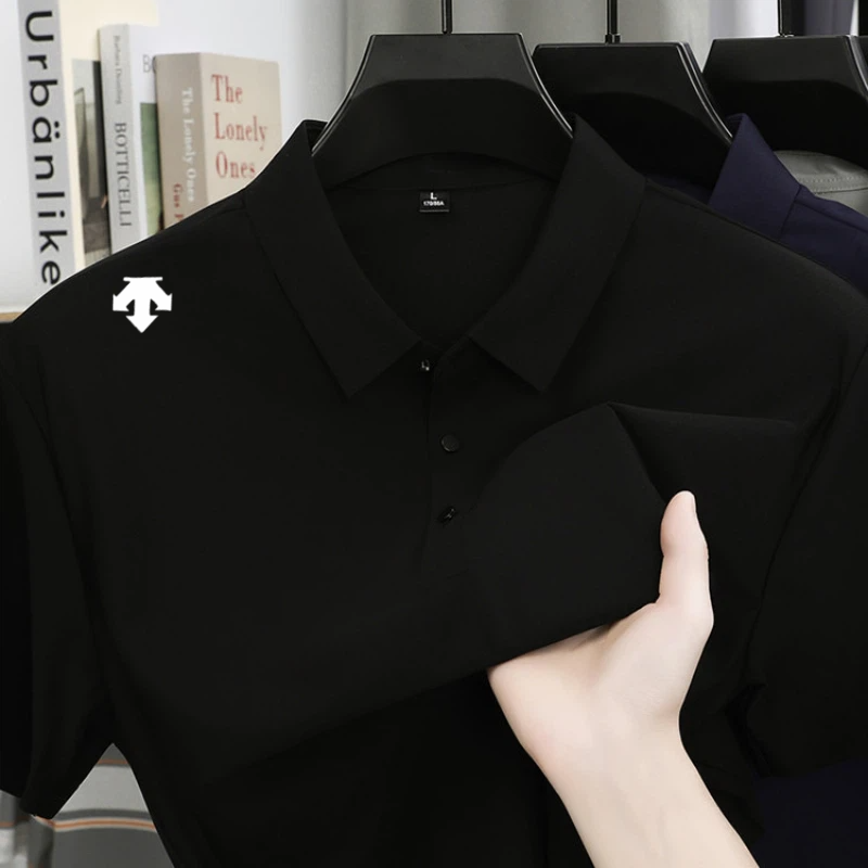 Kaus Polo Bordir Mewah Pria At - Golf Equipment For Sale ulasan dan harga