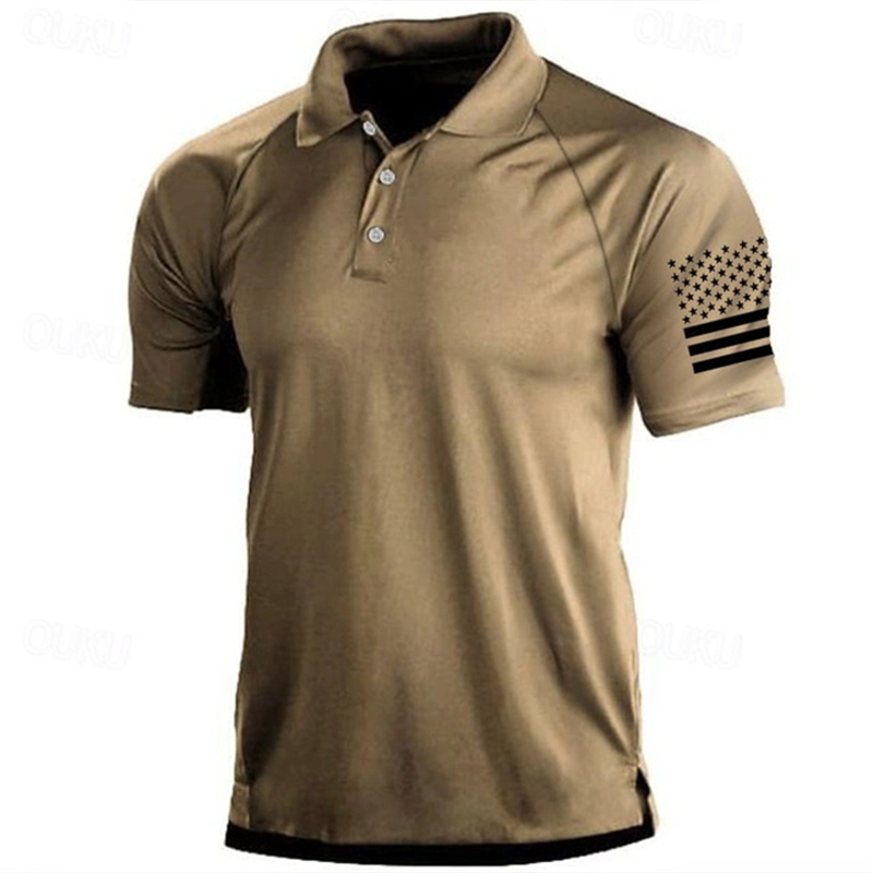 Kaus Polo Pola Bendera AS Gamb - Golf Equipment For Sale ulasan dan harga